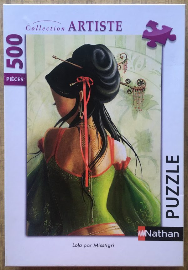 Image of the puzzle 500, Nathan, Lola, Misstigri, Complete, Picture of the box