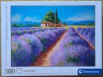 Image of the puzzle 500, Clementoni, Lavender Scent, by Jean-Marc Janiaczyk, Complete, Picture of the box