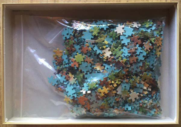Image of the puzzle 1000, Jumbo, Blacksmith's Cottage, by Richard Telford, Complete, Picture of the bag
