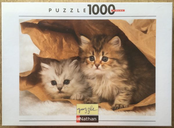 Image of the puzzle 1000, Nathan, Cache-cache dans un Sac, Factory Sealed, Picture of the box