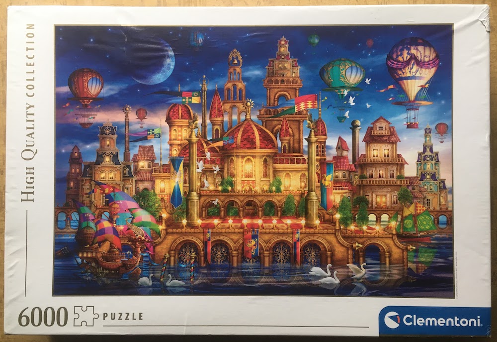 6000, Clementoni, Downtown, Ciro Marchetti, Sealed Bag, 2025-09-14 Image of the puzzle 6000, Clementoni, Downtown, Ciro Marchetti, Sealed Bag, Picture of the box