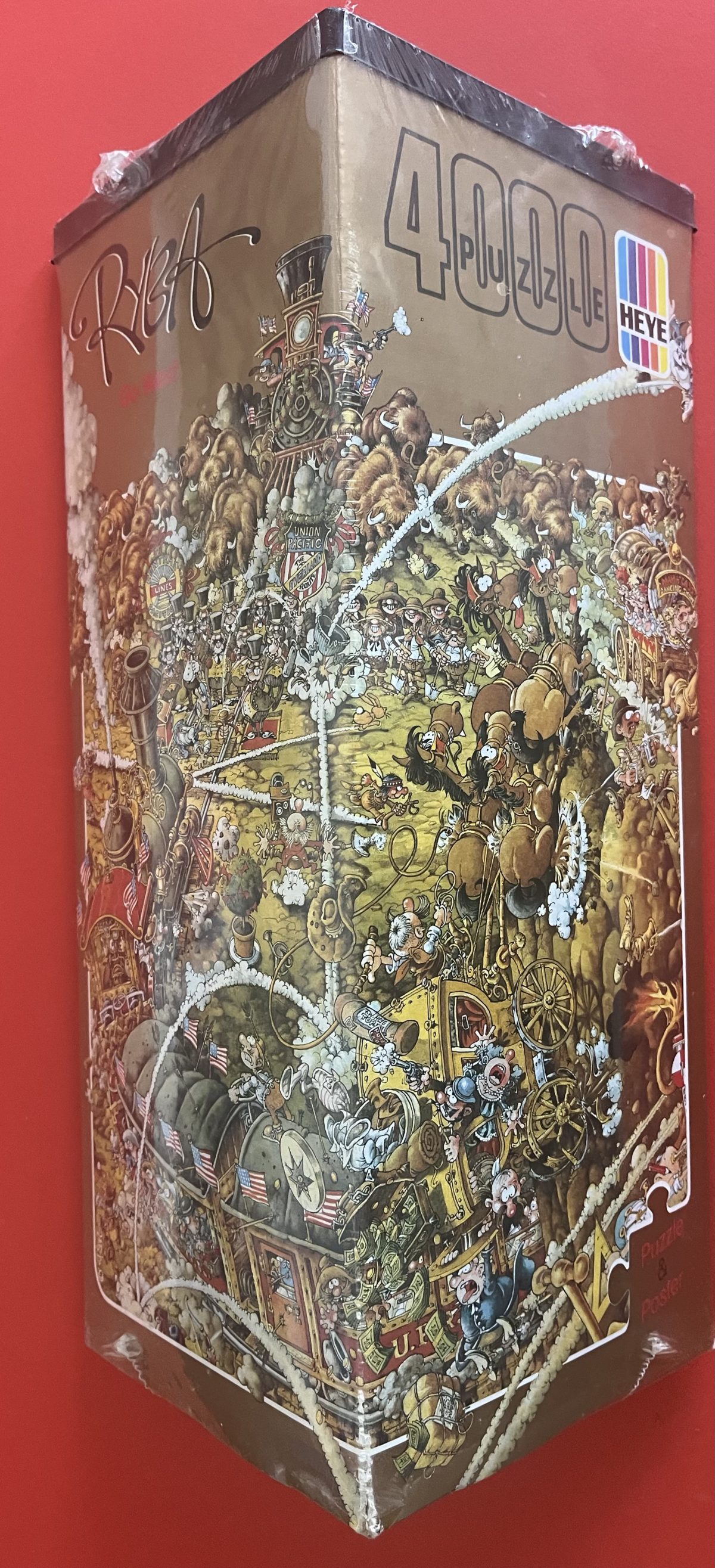 Image of the puzzle 4000, Heye, Go West, Michael Ryba, Factory Sealed, Picture of the box
