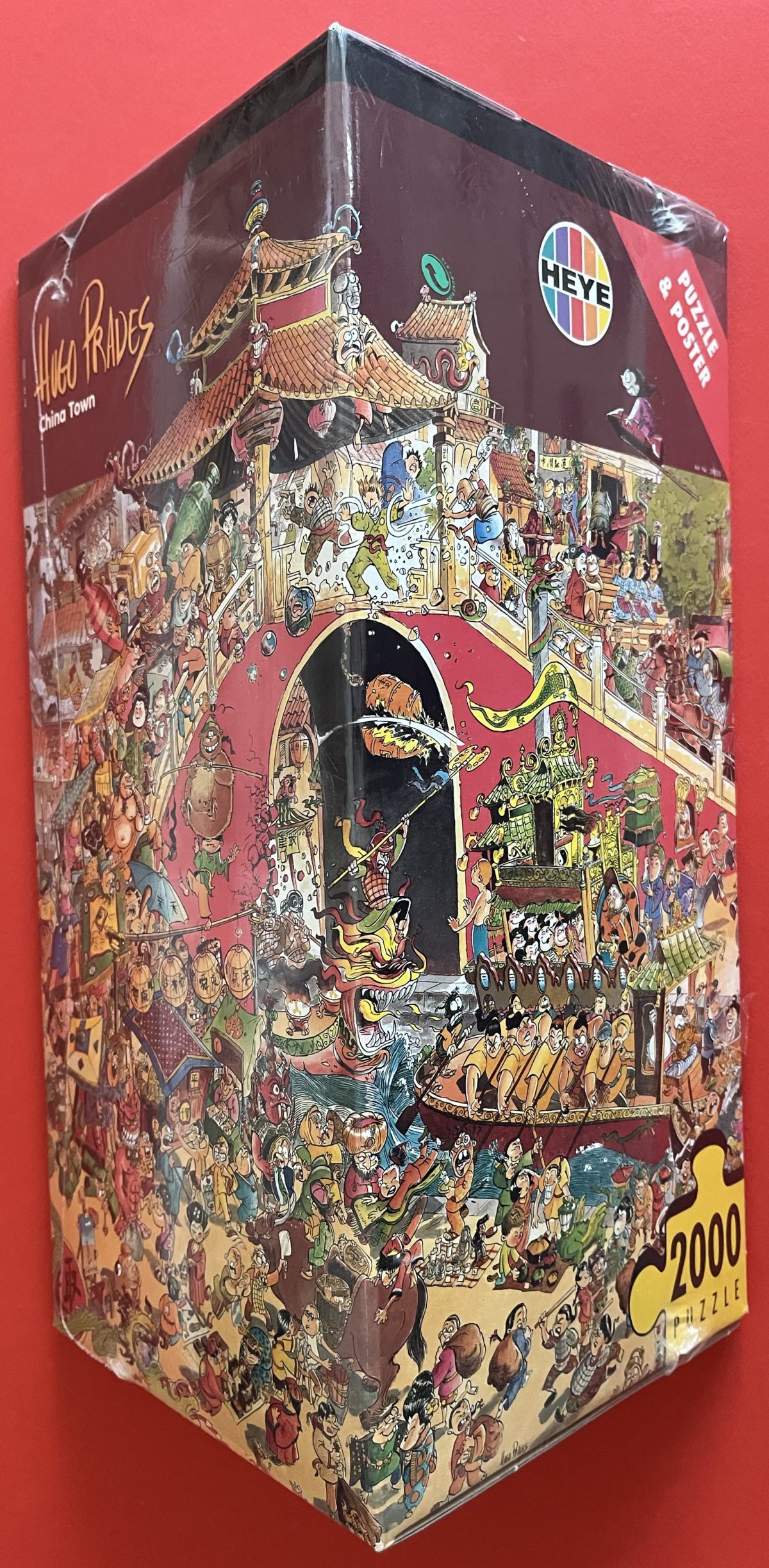 Image of the puzzle 2000, Heye, China Town, Hugo Prades, Factory Sealed, Picture of the box