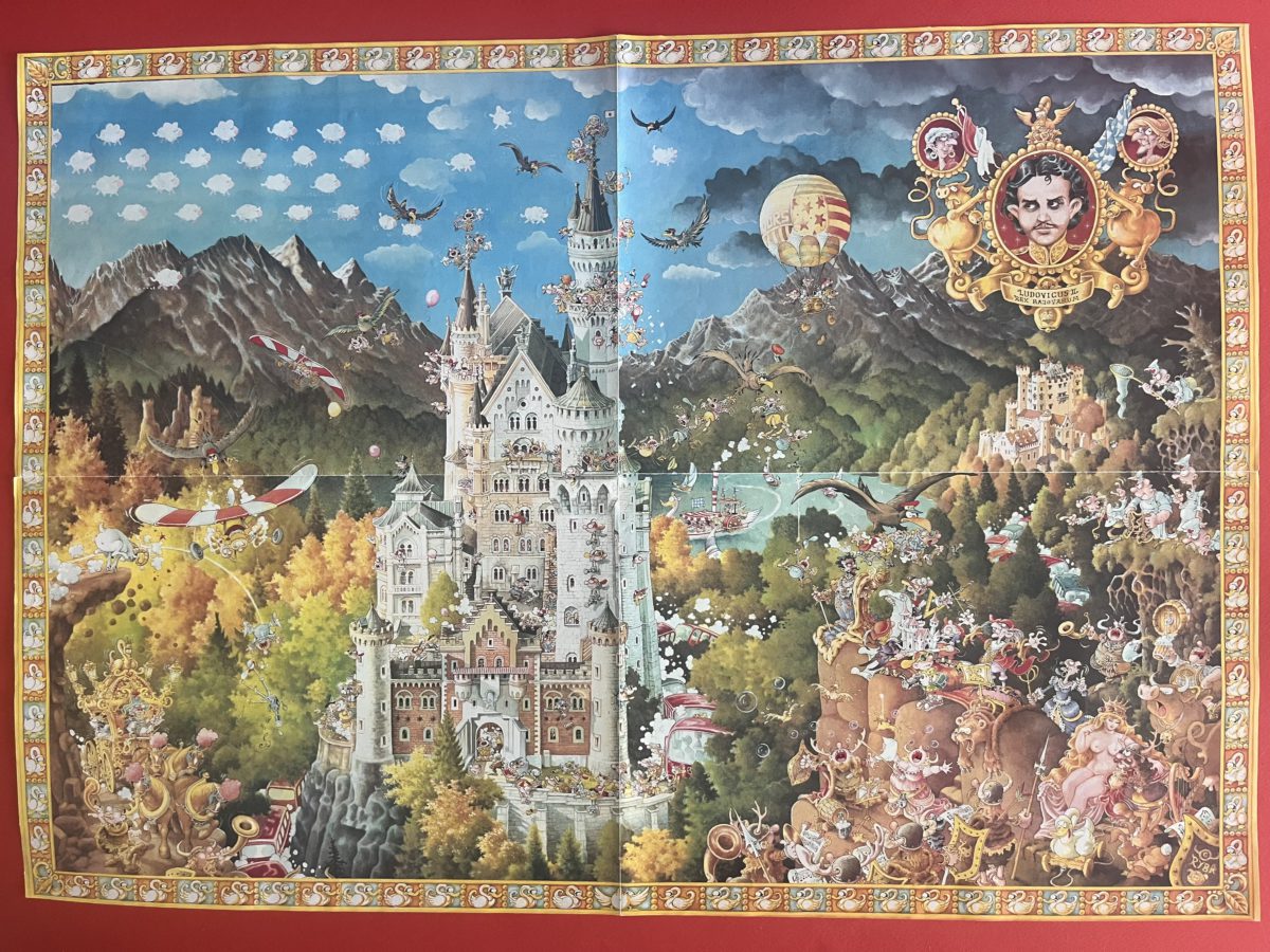 Image of the puzzle 4000, Heye, Bavarian Dream, Michael Ryba, Sealed Bag, Picture of the corner