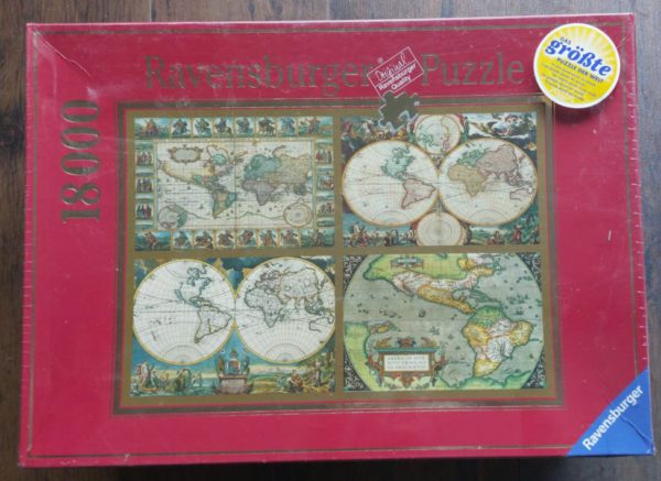 Image of the puzzle 18000, Ravensburger, Historical World Maps, Factory Sealed, Picture of the box
