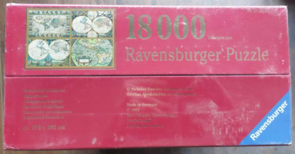 Image of the puzzle 18000, Ravensburger, Historical World Maps, Factory Sealed, Picture of the box