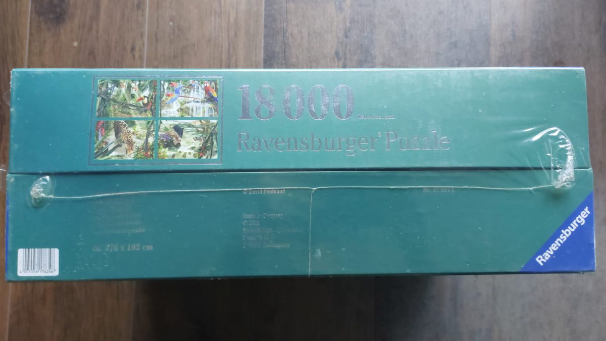Image of the puzzle 18000, Ravensburger, Tropical Impressions, Penfound, Factory Sealed, Picture of the box