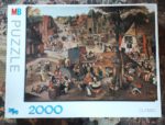 Image of the puzzle 2000, MB, A Village Festival, Pieter Bruegel, Complete, Picture of the box