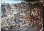 Image of the puzzle 2000, MB, A Village Festival, Pieter Bruegel, Complete, Picture of the puzzle