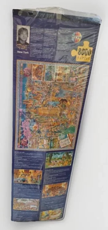 8000, Heye, New York, Michael Ryba, Factory Sealed, Listed by Davey Image of the puzzle 8000, Heye, New York, Michael Ryba, Factory Sealed, Picture of the box