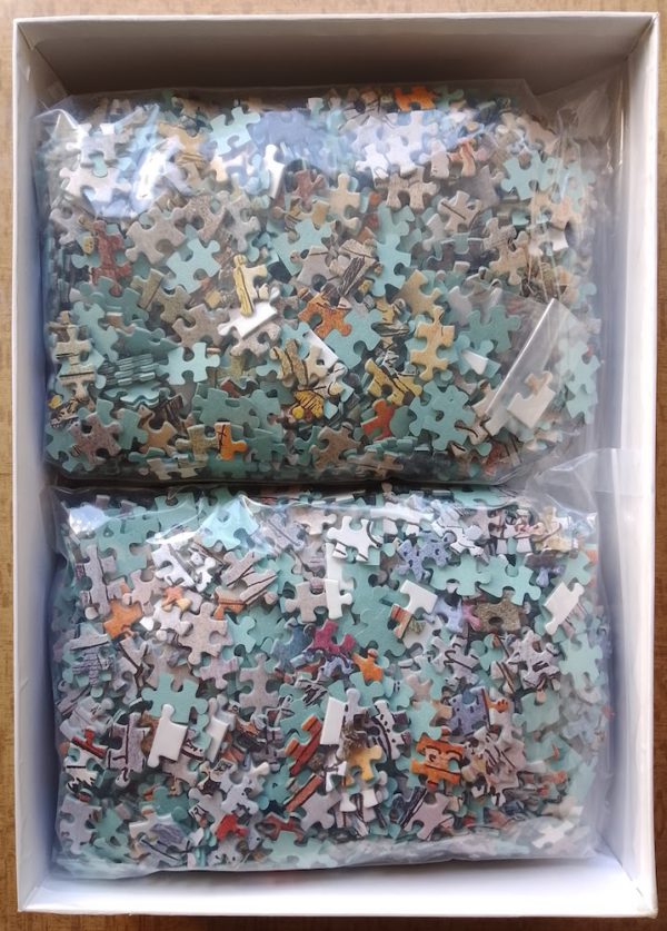 Image of the puzzle 3000, Nathan, Merchants of Yesteryear, Complete, Picture of the bag