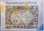 Image of the puzzle 5000, Ravensburger, Historical Map of the World, Sealed Bag, Picture of the box