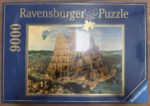 Image of the puzzle 9000, Ravensburger, The Tower of Babel, by Pieter Bruegel the Elder, Factory Sealed, Picture of the box