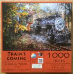 Image of the puzzle 1000, SunsOut, Train's Coming, by Celebrate Life Gallery, Complete, Picture of the box