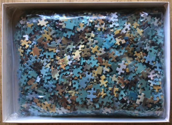 Image of the puzzle 2000, Nathan, Horses in the Camargue, by Yves Brayer, Complete, Picture of the bag