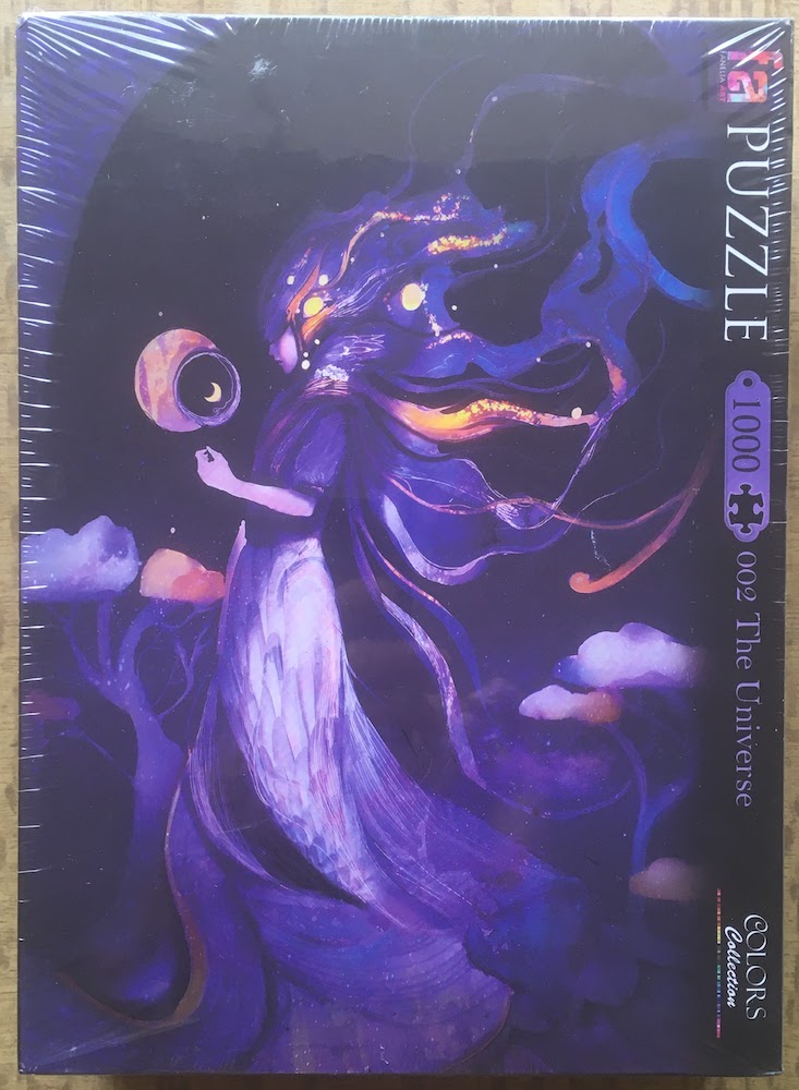 1000, Fanelia Art, The Universe, by Fanélia, Factory Sealed, 2025-08-03 Image of the puzzle 1000, Fanelia Art, The Universe, by Fanélia, Factory Sealed, Picture of the box