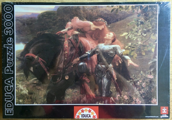 Image of the puzzle 3000, Educa, La Belle Dame sans Merci, by Sir Frank Dicksee, Sealed Bag, Picture of the box