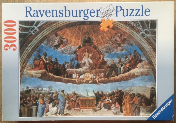 Image of the puzzle 3000, Ravensburger, Fresco of the Triumph of Religion, by Raphael, Complete, Picture of the box