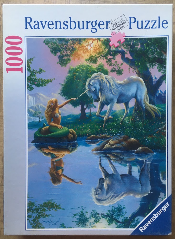 1000, Ravensburger, Magical Encounter, by Jim Warren, Complete, 2025-08-29 Image of the puzzle 1000, Ravensburger, Magical Encounter, by Jim Warren, Complete, Picture of the box