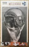 Image of the puzzle 1000, Puzzelman, Had with Sphere, Escher, Factory Sealed, Picture of the box