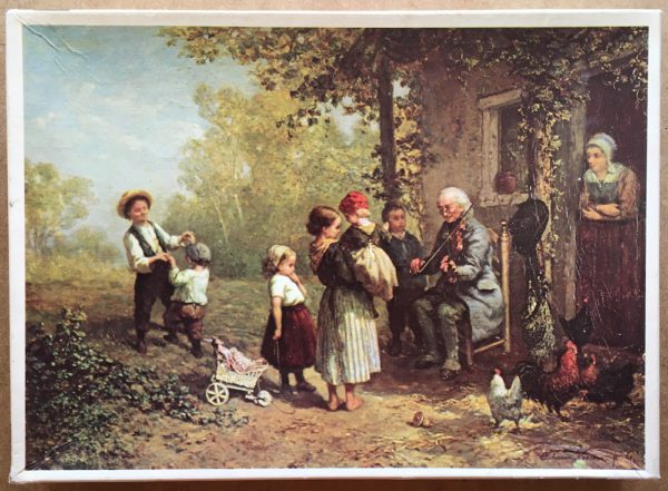 Image of the puzzle 480, White Horse, The Violinist, by Elchanon Leonardus Verveer, Complete, Picture of the box