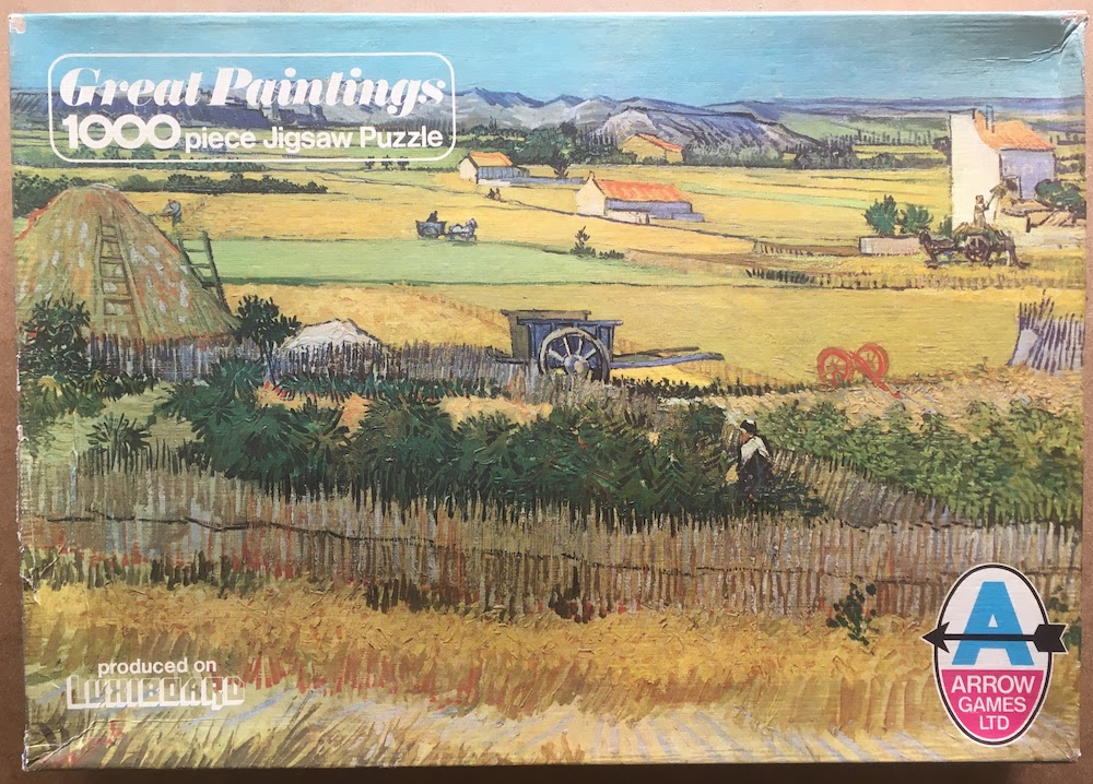 1000, Arrow, Market Gardens, Vincent van Gogh, Complete, 2025-09-15 Image of the puzzle 1000, Arrow, Market Gardens, Vincent van Gogh, Complete, Picture of the box