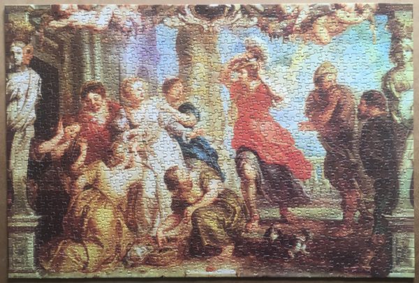 Image of the puzzle 1000, Arrow, Achilles Discovered by Ulysses and Lycomedes, by Peter Paul Rubens, Complete, Picture of the puzzle