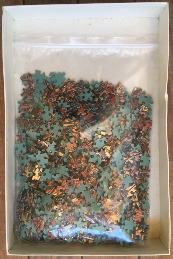 Image of the puzzle 1000, International Team, Fantasy Puzzle, Dulac/Foresta Incantata, by Edmund Dulac, Complete, Picture of the bag