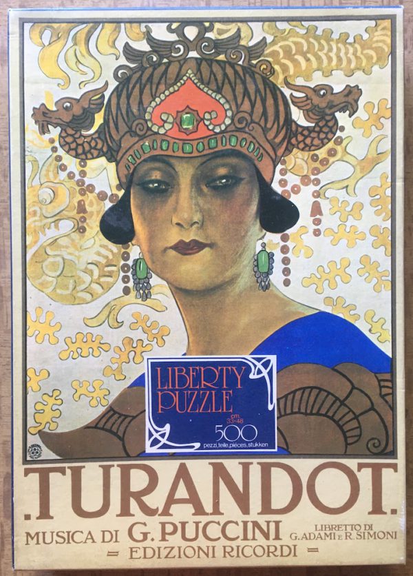Image of the puzzle 500, International Team, Liberty Puzzle, Turandot, by Leopoldo Metlicovitz, Complete, Picture of the box