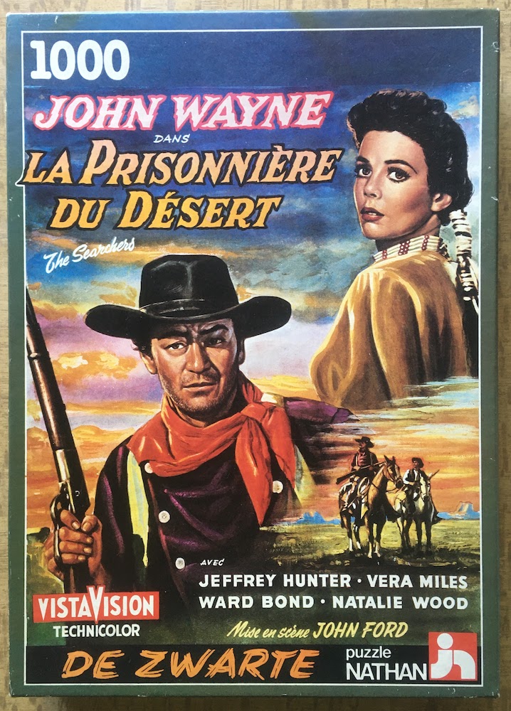 1000, Nathan, The Searchers (Movie Poster), Complete, 2025-09-15 Image of the puzzle 1000, Nathan, The Searchers (Movie Poster), Complete, Picture of the box