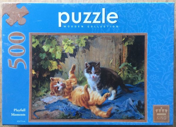 Image of the puzzle 500, King, Playful Moments, Julius Adam, Complete, Picture of the box