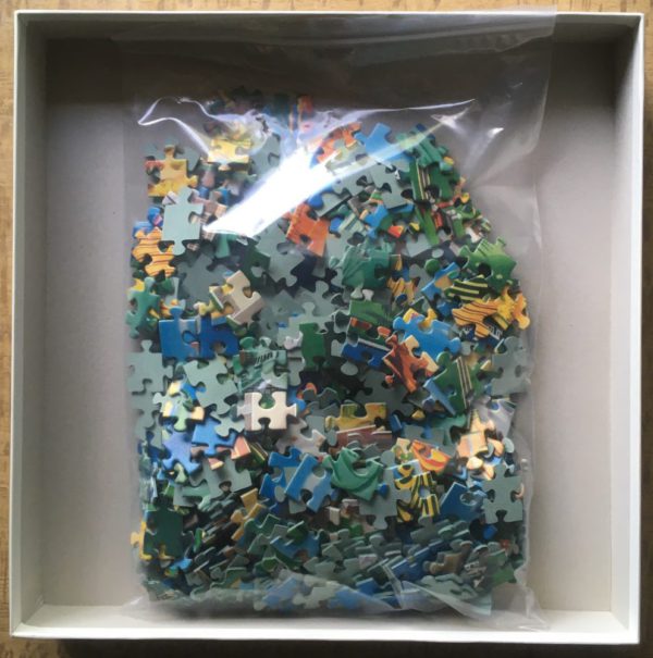 Image of the puzzle 500, F.X. Schmid, From Sea to Shining Sea, by Mona Diane Conner, Complete, Picture of the bag