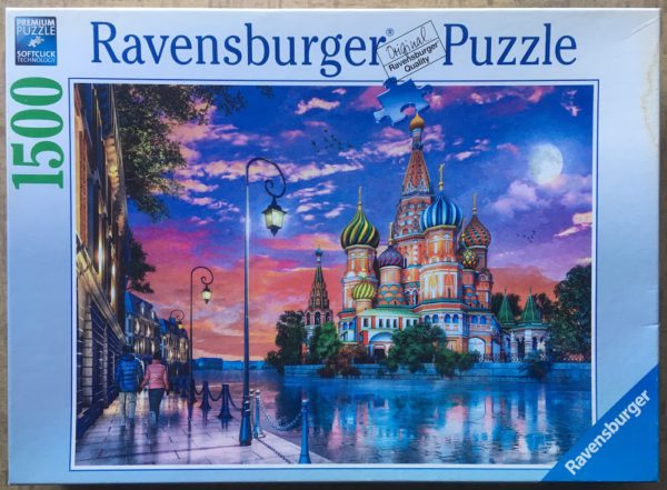 Image of the puzzle 1500, Ravensburger, Moscow, by Dominic Davison, Complete, Picture of the box
