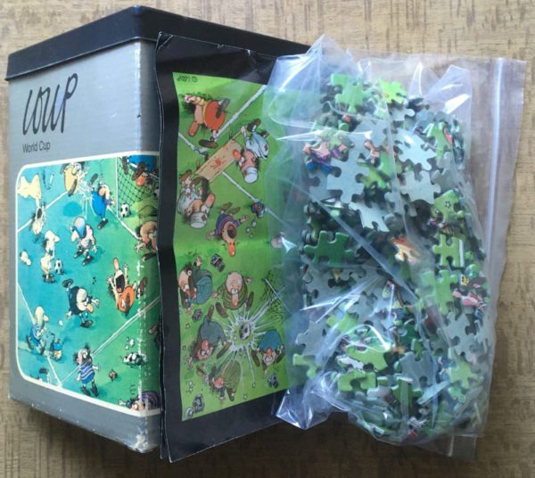 Image of the puzzle 500, Heye, World Cup, by Jean-Jacques Loup, Complete, Picture of the bag