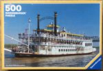 Image of the puzzle 500, Ravensburger, Steamer of River Mississippi, Complete, Picture of the box