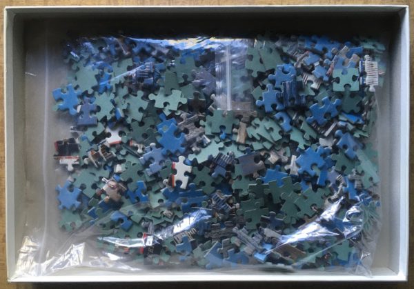 Image of the puzzle 500, Ravensburger, Steamer of River Mississippi, Complete, Picture of the bag