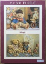 Image of the puzzle 2x500, PTZ, Teddy's, by Petar Meseldžija, Complete, Picture of the box
