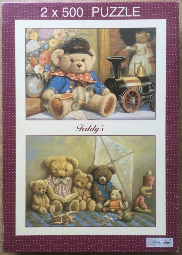 Image of the puzzle 2x500, PTZ, Teddy's, by Petar Meseldžija, Complete, Picture of the box