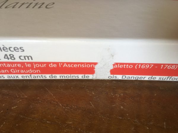 Image of the puzzle 1000, OHFOM, Le Retour du Bucentaure, le Jour de l'Ascension, by Canaletto, Sealed Bag, Detail of the box