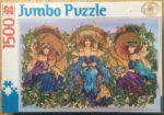 Image of the puzzle 1500, Jumbo, Three Fairies, by Linda Ravenscroft, Factory Sealed, Picture of the box