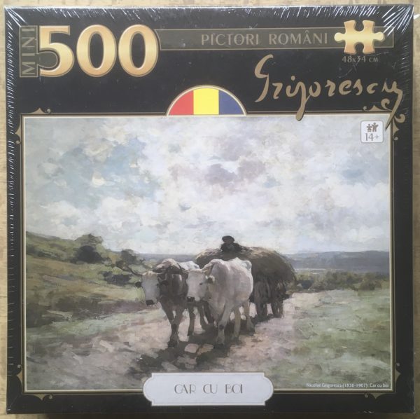 Image of the puzzle 500, D-Toys, Car Cu Boi, by Nicolae Grigorescu, Factory Sealed, Picture of the box