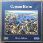 Image of the puzzle 500, Gibsons, Cornish Haven, by Grace Golden, Complete, Picture of the box