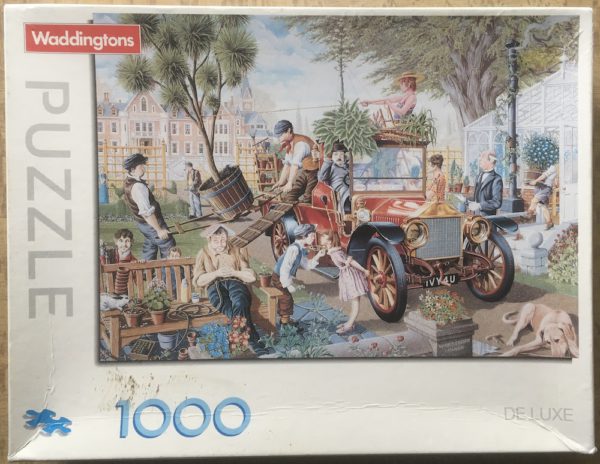 Image of the puzzle 1000, MB, Off to Chelsea, by Mike Taylor, Complete, Picture of the box