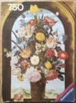 Image of the puzzle 750, Ravensburger, Flowers at the Window, by Ambrosius Bosschaert the Elder, Complete, Picture of the box
