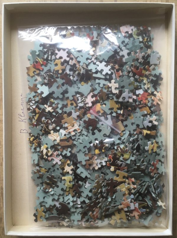 Image of the puzzle 750, Ravensburger, Flowers at the Window, by Ambrosius Bosschaert the Elder, Complete, Picture of the bag