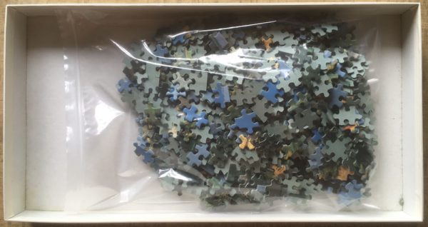 Image of the puzzle 750, Jumbo, Burg Gutenfels am Rhein, Complete, Picture of the bag