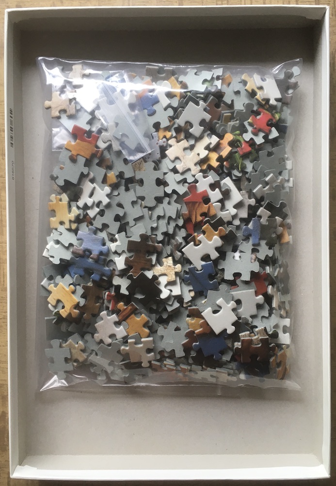 500, Ravensburger, Valentine, Complete, 2025-05-12 Image of the puzzle 500, Ravensburger, Valentine, Complete, Picture of the bag