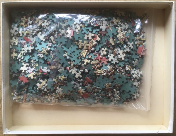 Image of the puzzle 1000, MB, Ancient World, by Daniel Derveaux, Complete, Picture of the bag