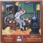 Image of the puzzle 550, SunsOut, No Privacy, Les Ray, Complete, Picture of the box