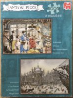 Image of the puzzle 1000x2, Jumbo, The Grocery Store & Weepers Tower, by Anton Pieck, Complete, Picture of the box
